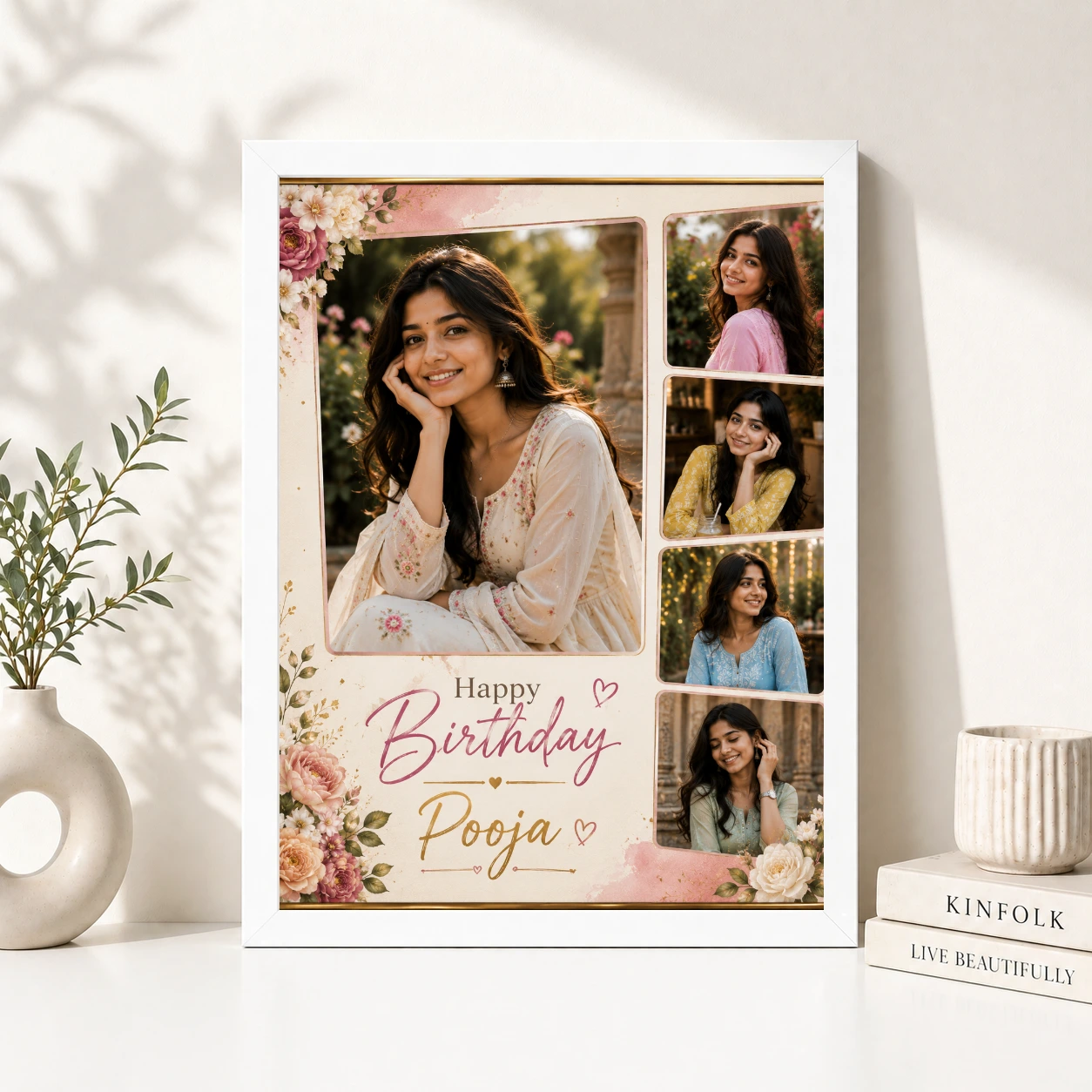 Personalized Birthday Table Photo Frame, view 8