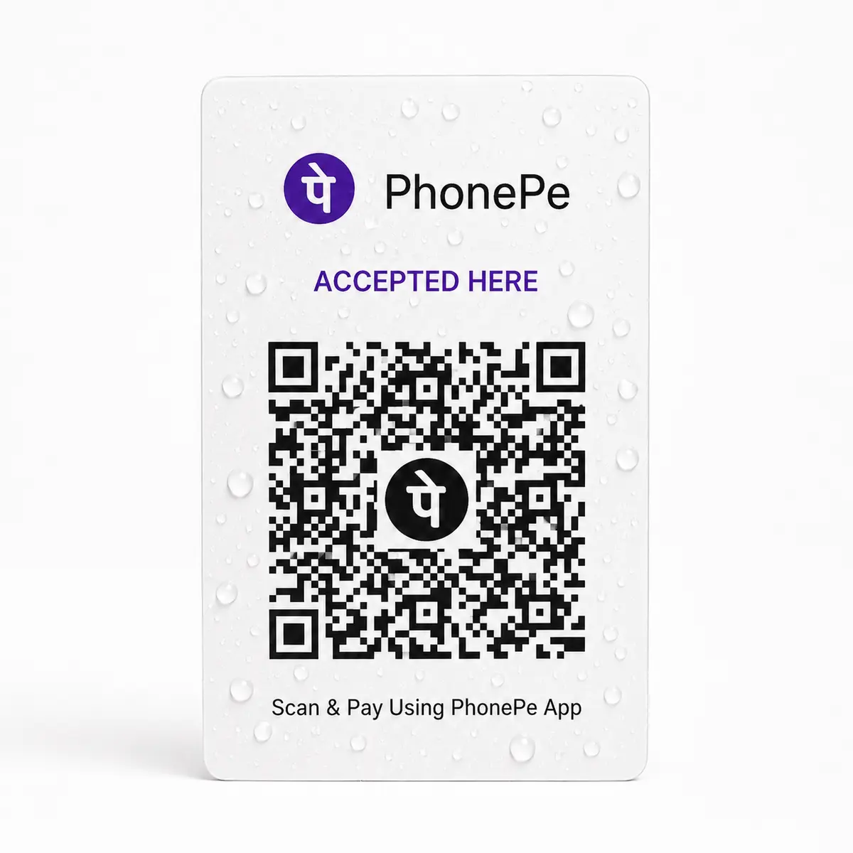 PhonePe QR Code PVC Card, view 4