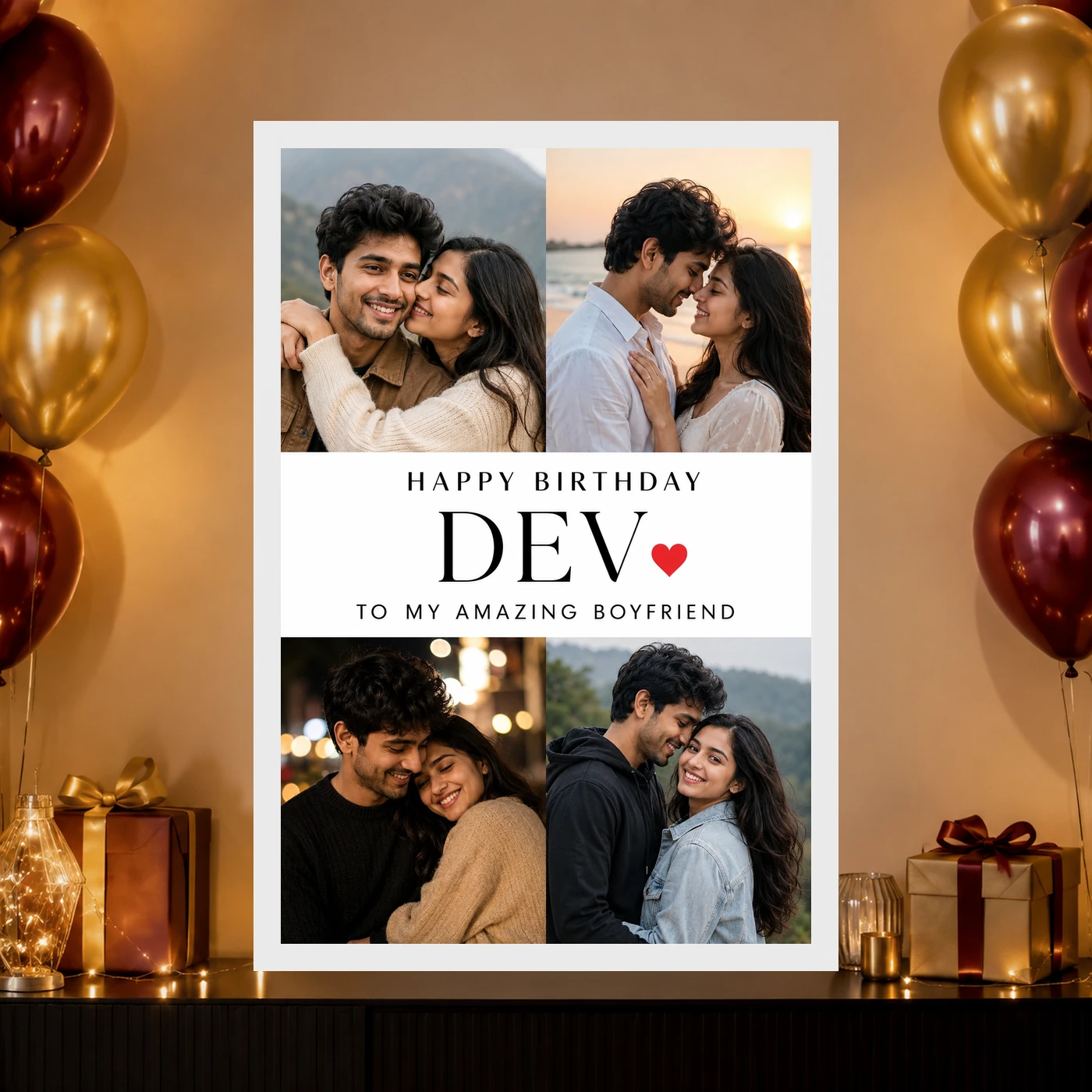 Photo Frame for Boyfriend Birthday Couple 5 Photo, view 10