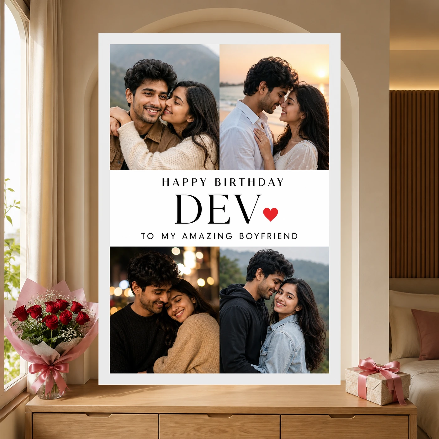 Photo Frame for Boyfriend Birthday Couple 5 Photo, view 6