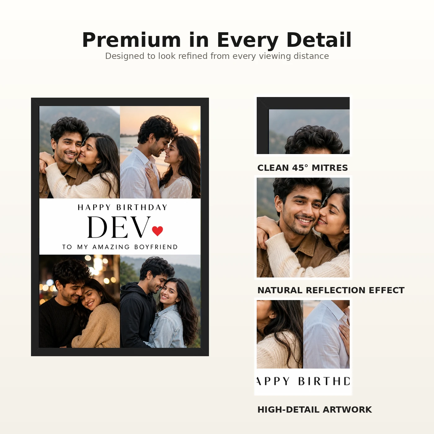 Photo Frame for Boyfriend Birthday Couple 5 Photo, view 9