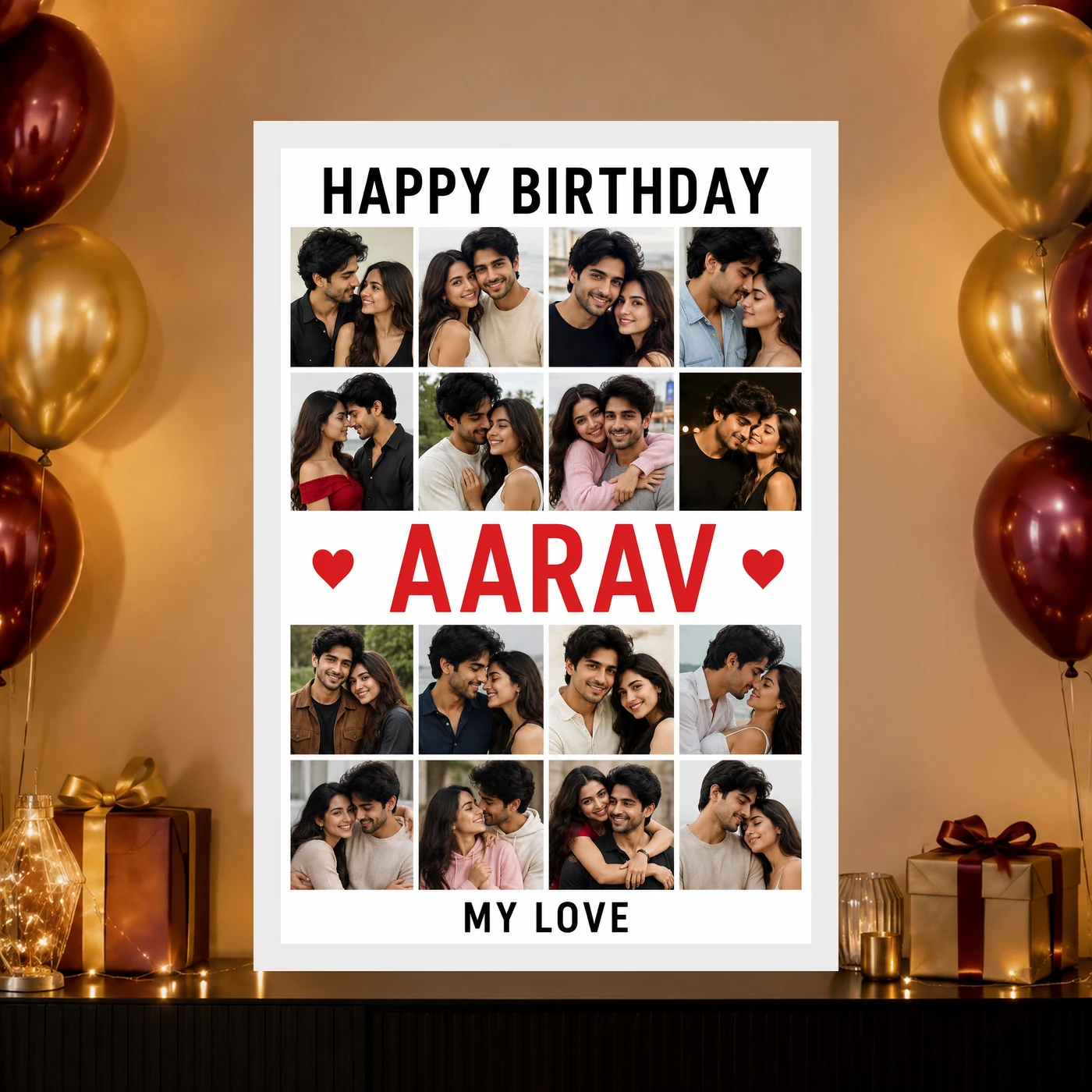 Photo Frame for Boyfriend Birthday Premium Couple Design, view 10