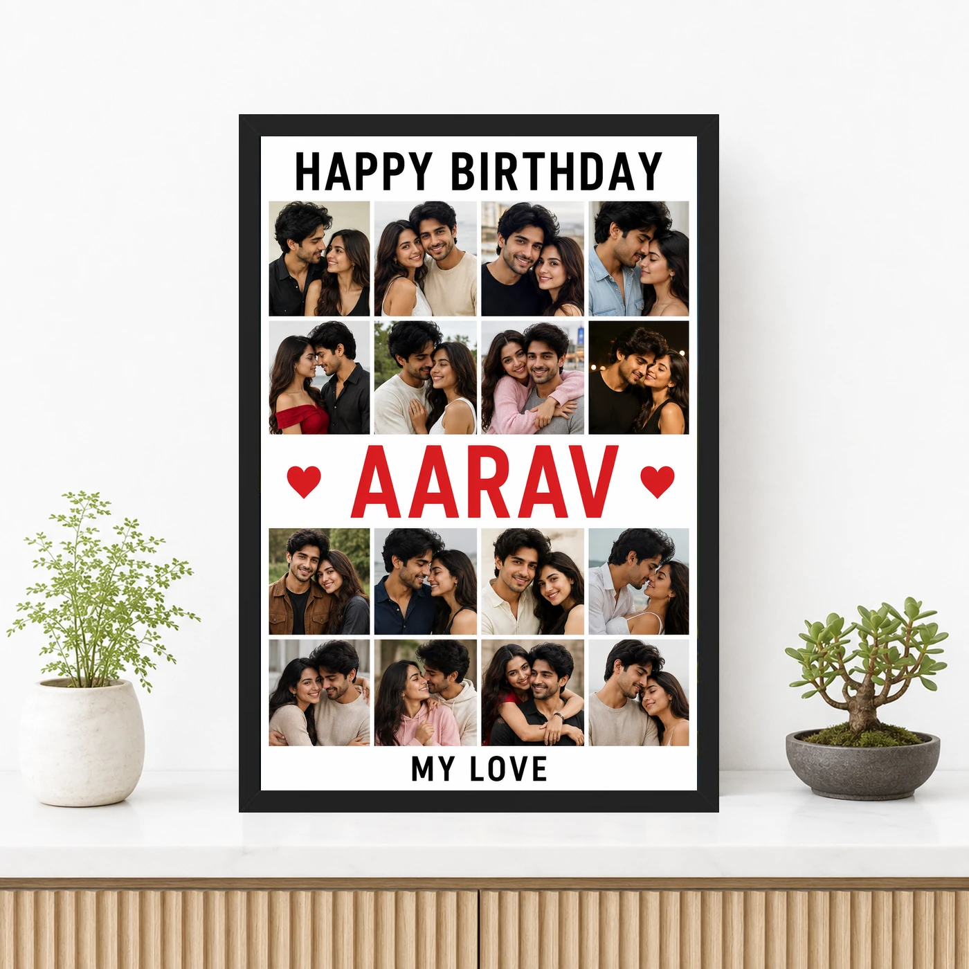 Photo Frame for Boyfriend Birthday Premium Couple Design, view 3