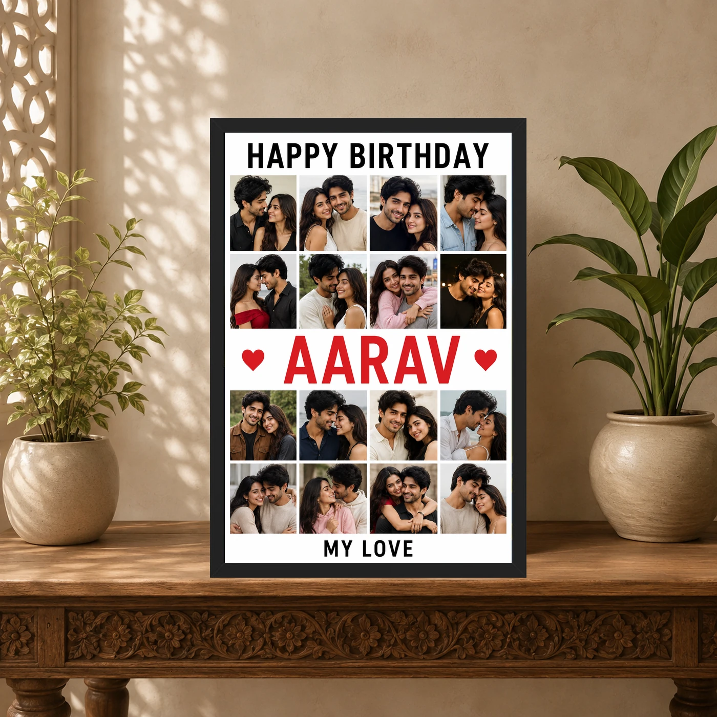 Photo Frame for Boyfriend Birthday Premium Couple Design, view 5