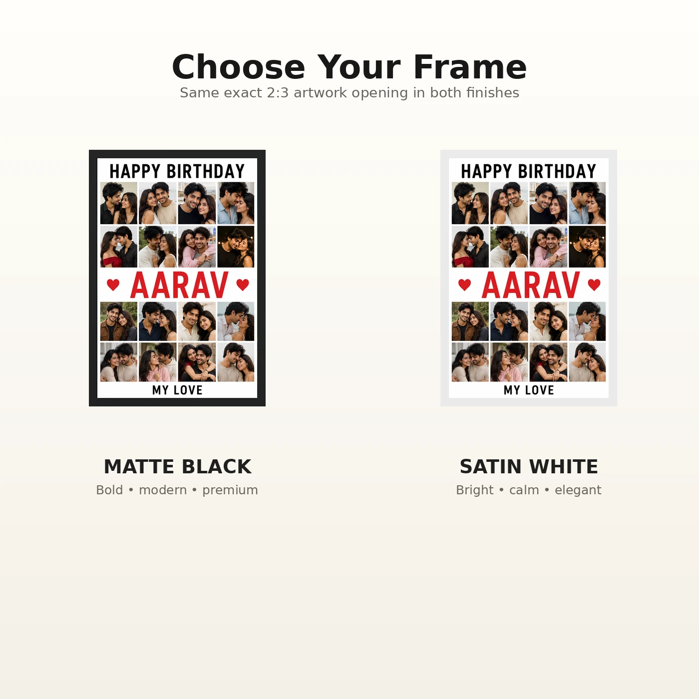 Photo Frame for Boyfriend Birthday Premium Couple Design, view 7