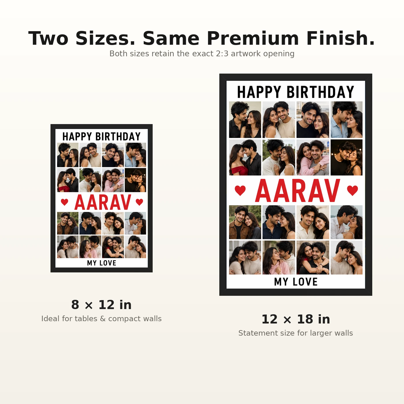 Photo Frame for Boyfriend Birthday Premium Couple Design, view 8
