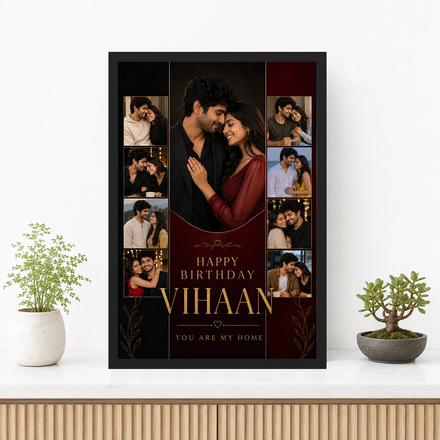 Photo Frame for Husband Birthday Gift Romantic Design, view 3