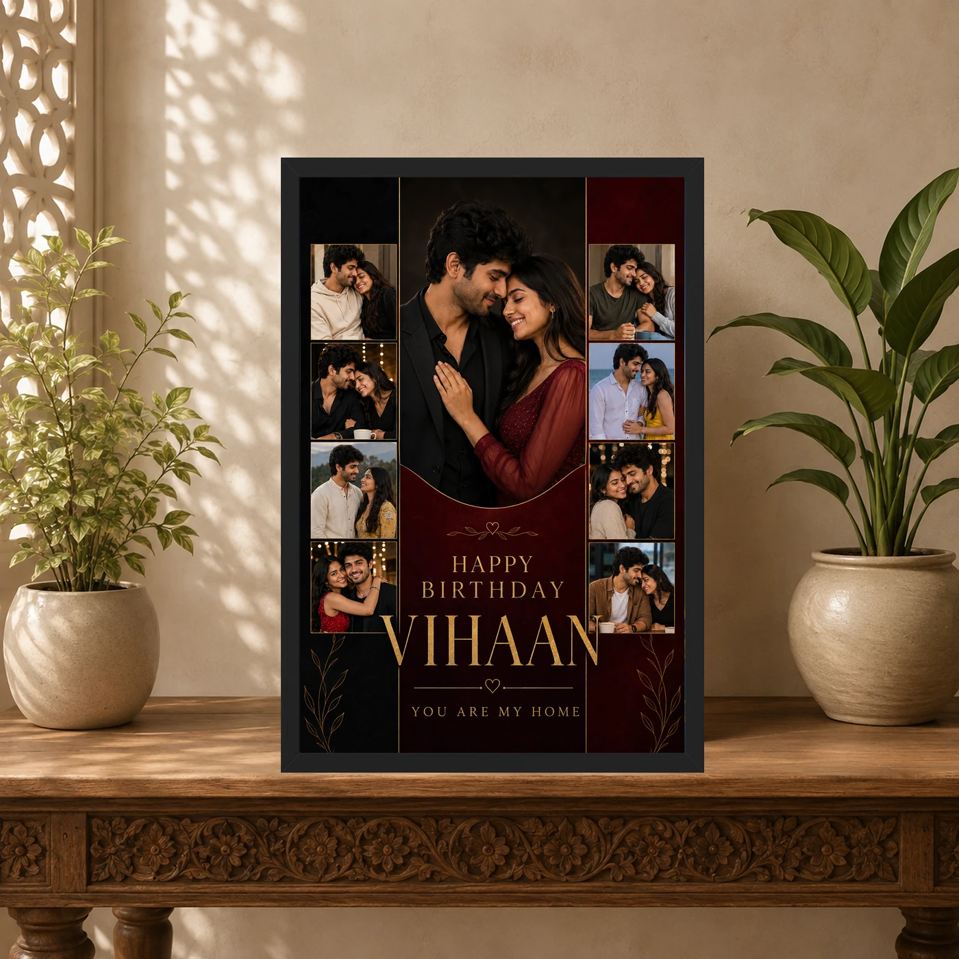 Photo Frame for Husband Birthday Gift Romantic Design, view 5