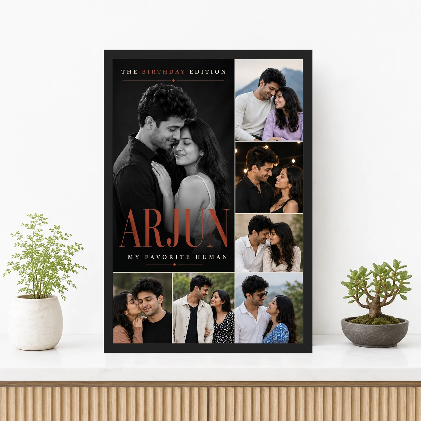 Photo Frame for Husband Birthday Premium Couple Design, view 3