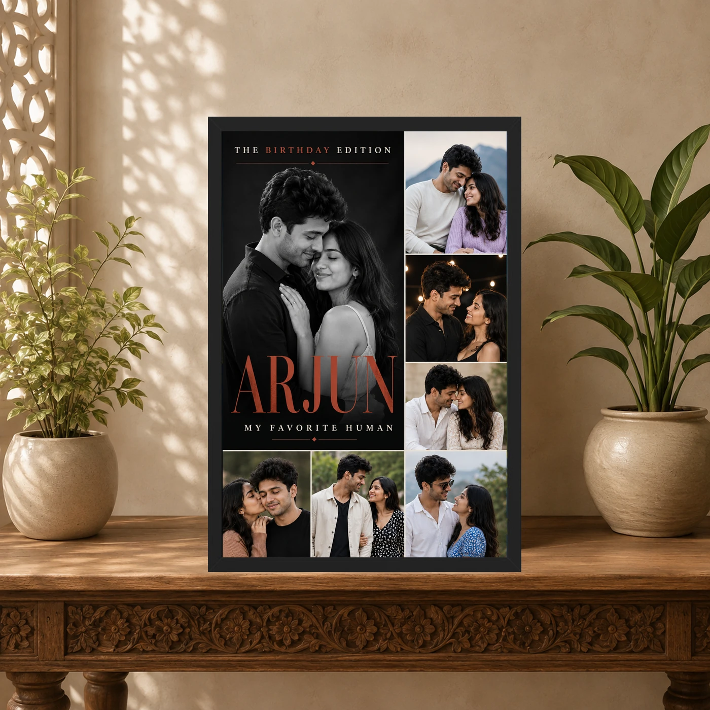 Photo Frame for Husband Birthday Premium Couple Design, view 5