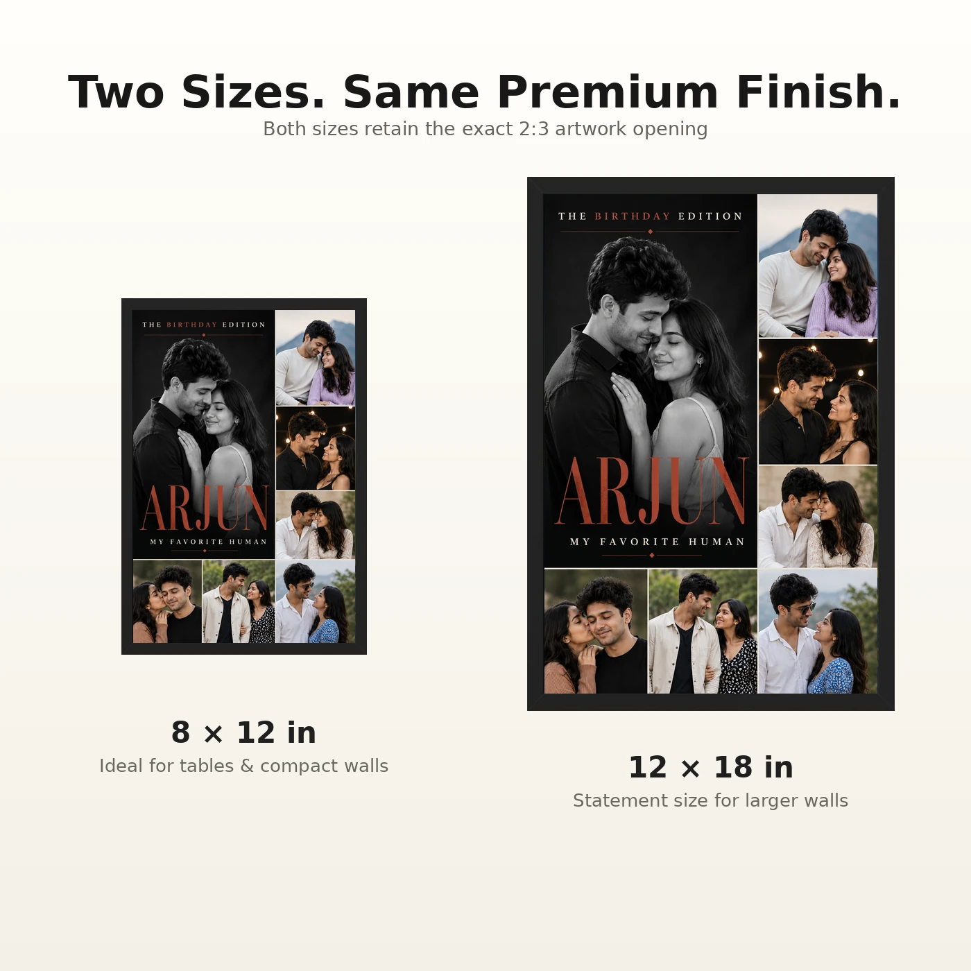 Photo Frame for Husband Birthday Premium Couple Design, view 8