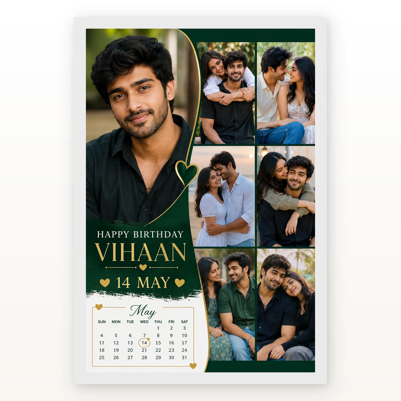 Photo Frame Gift for Boyfriend Birthday My Love Design, view 2