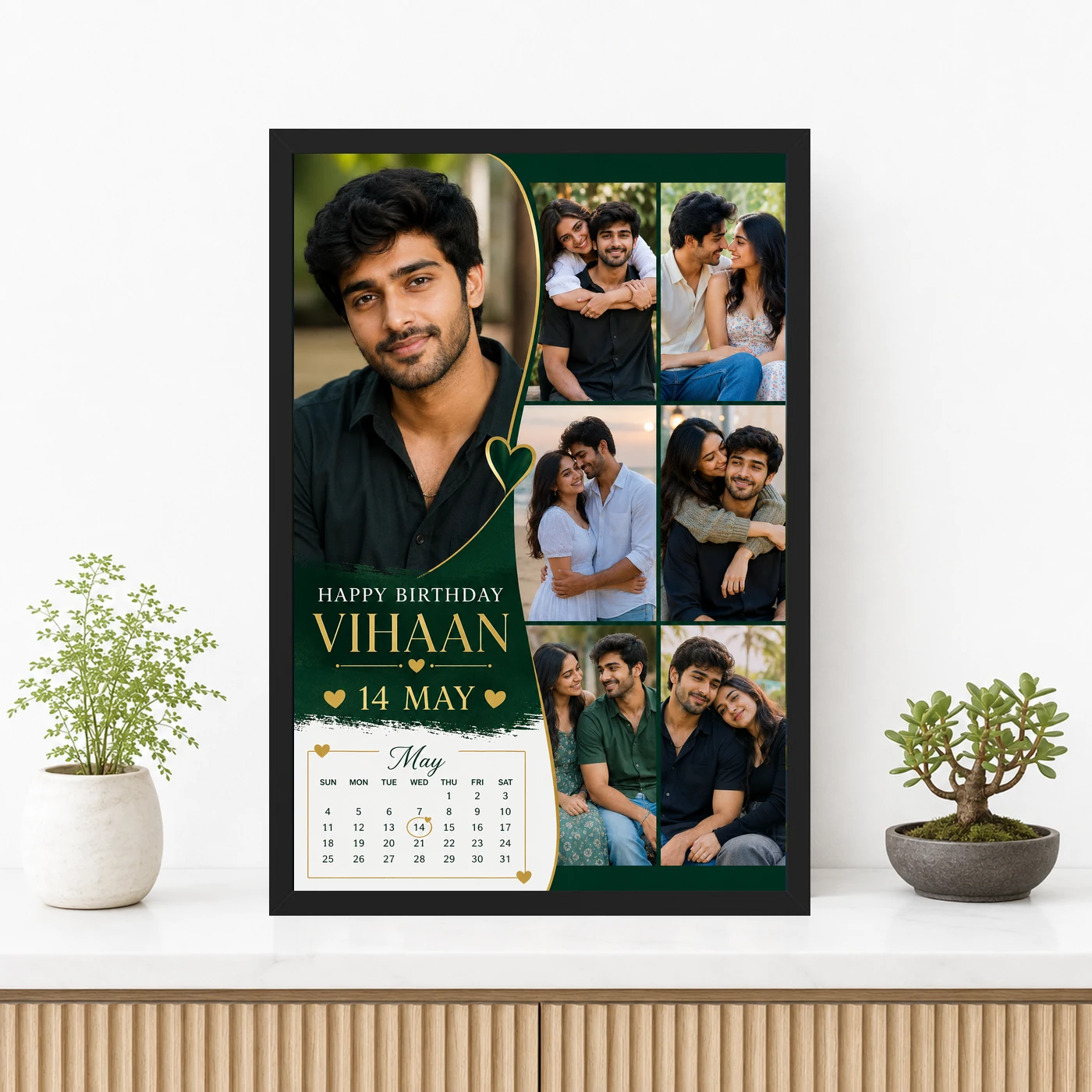 Photo Frame Gift for Boyfriend Birthday My Love Design, view 3