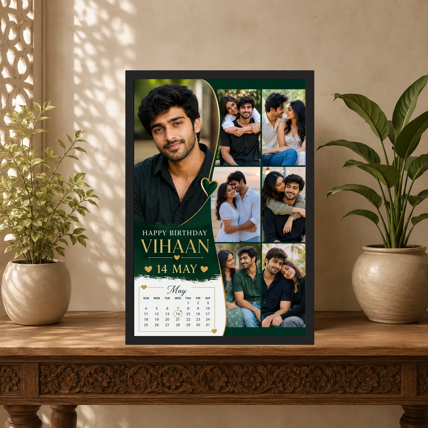 Photo Frame Gift for Boyfriend Birthday My Love Design, view 5