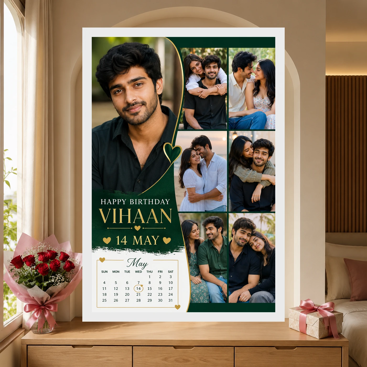 Photo Frame Gift for Boyfriend Birthday My Love Design, view 6