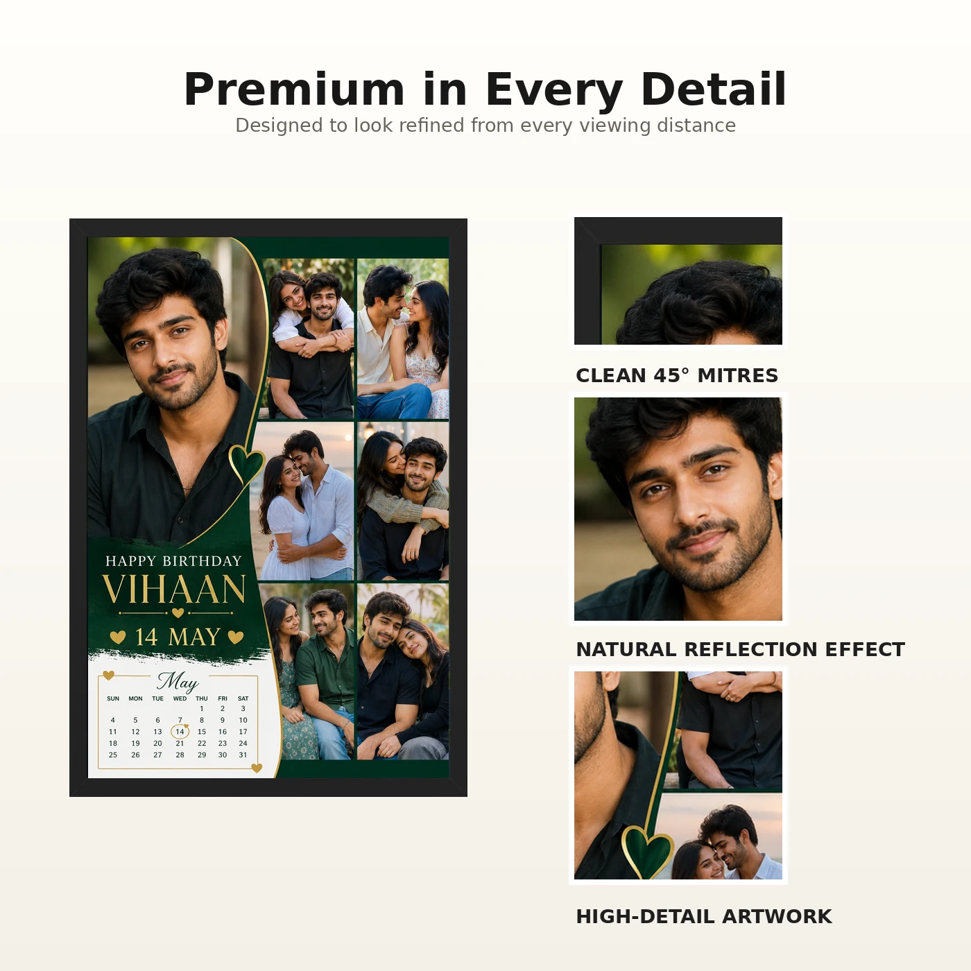 Photo Frame Gift for Boyfriend Birthday My Love Design, view 9