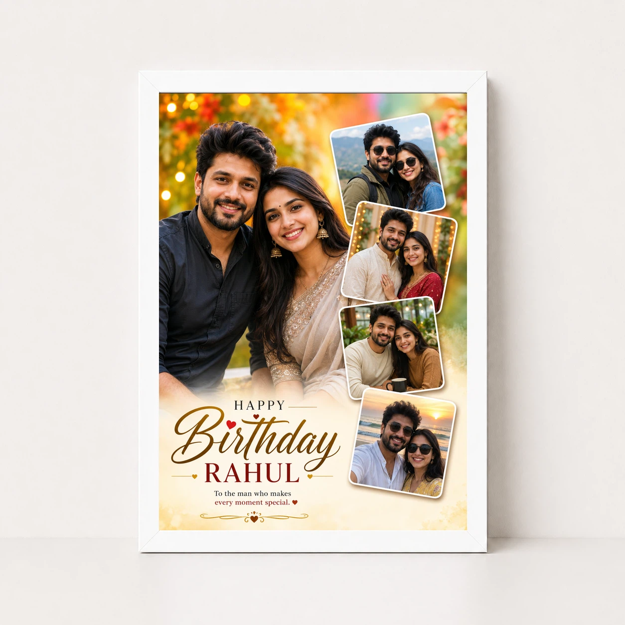 Birthday Photo Frame for Boyfriend Personalised Anniversary Style, view 11