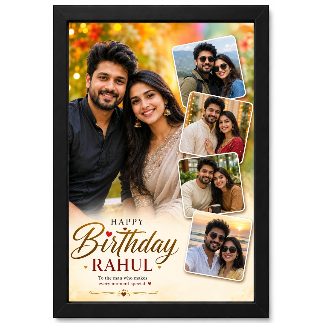 Birthday Photo Frame for Boyfriend Personalised Anniversary Style, view 12