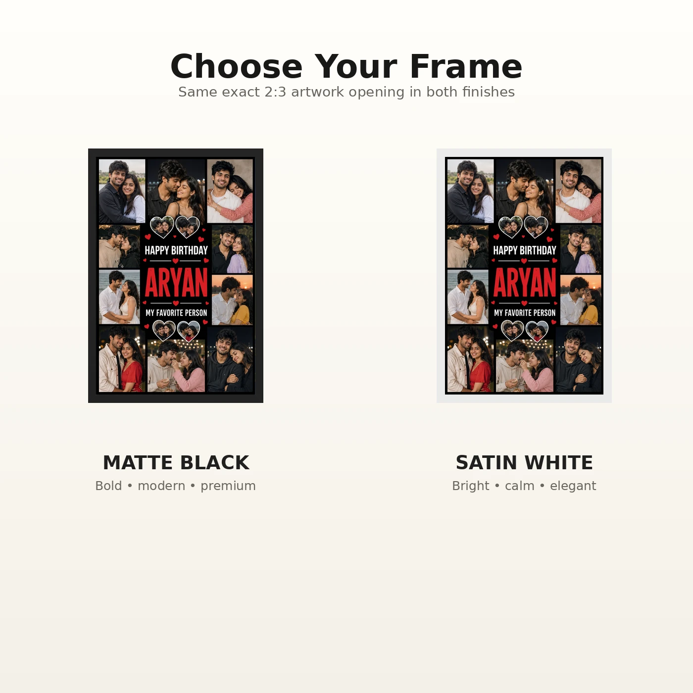 Photo Frame Gift for Boyfriend Birthday Personalised Name, view 7