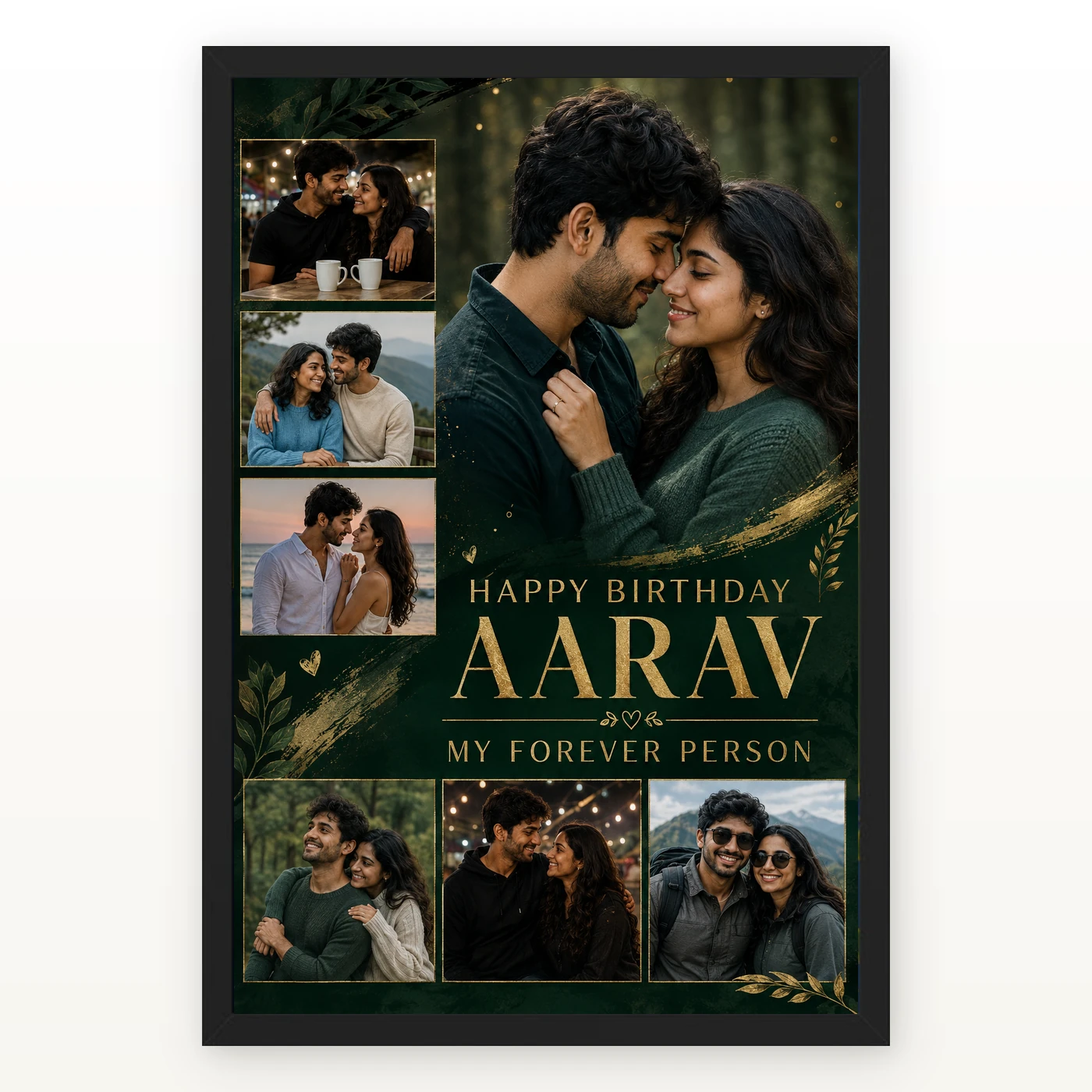 Photo Frame Gift for Husband Birthday Forever Person Design