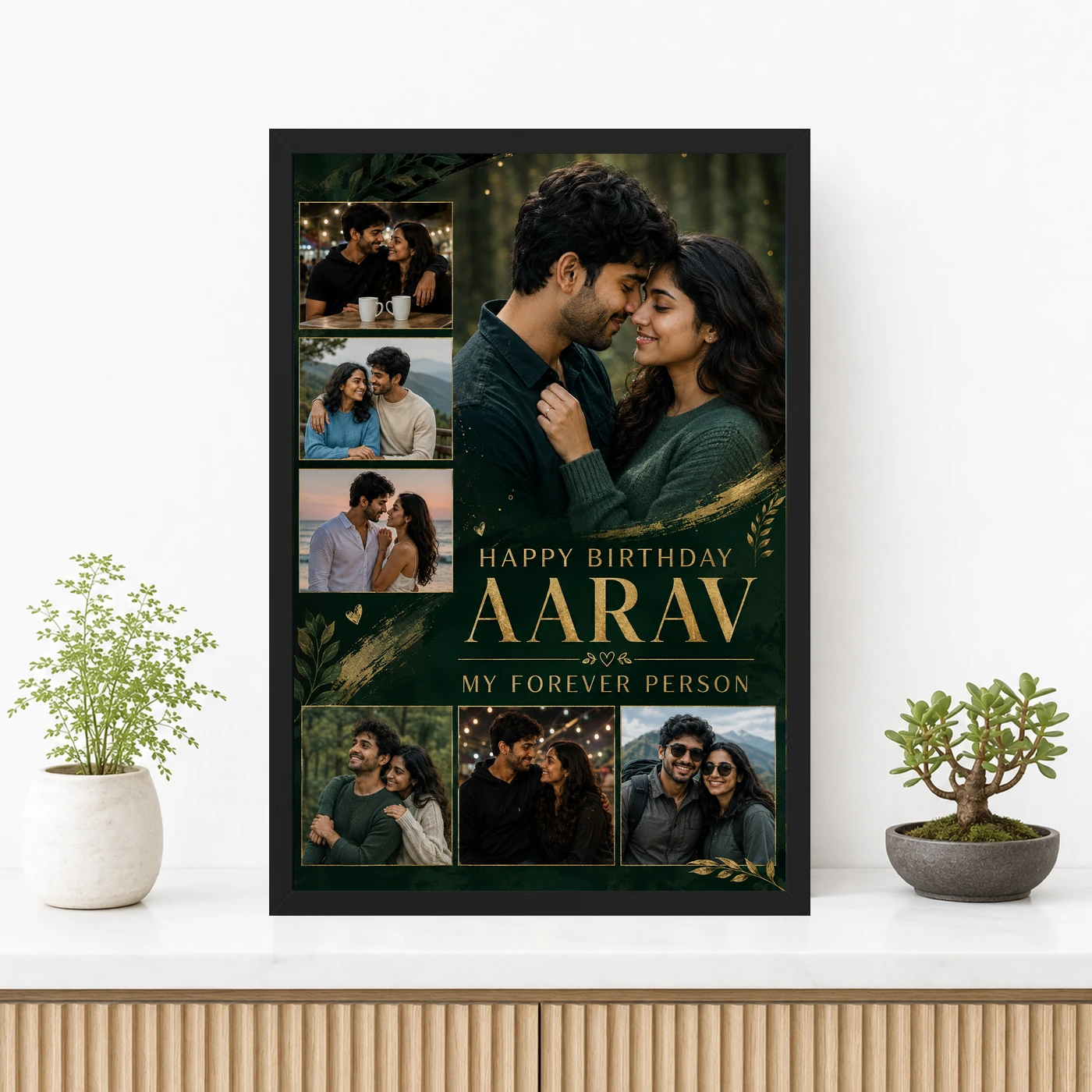Photo Frame Gift for Husband Birthday Forever Person Design, view 3