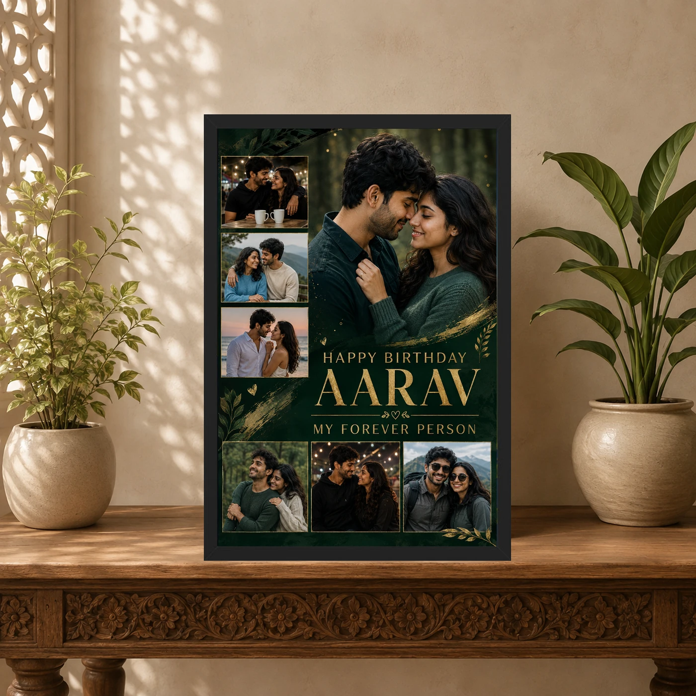 Photo Frame Gift for Husband Birthday Forever Person Design, view 5
