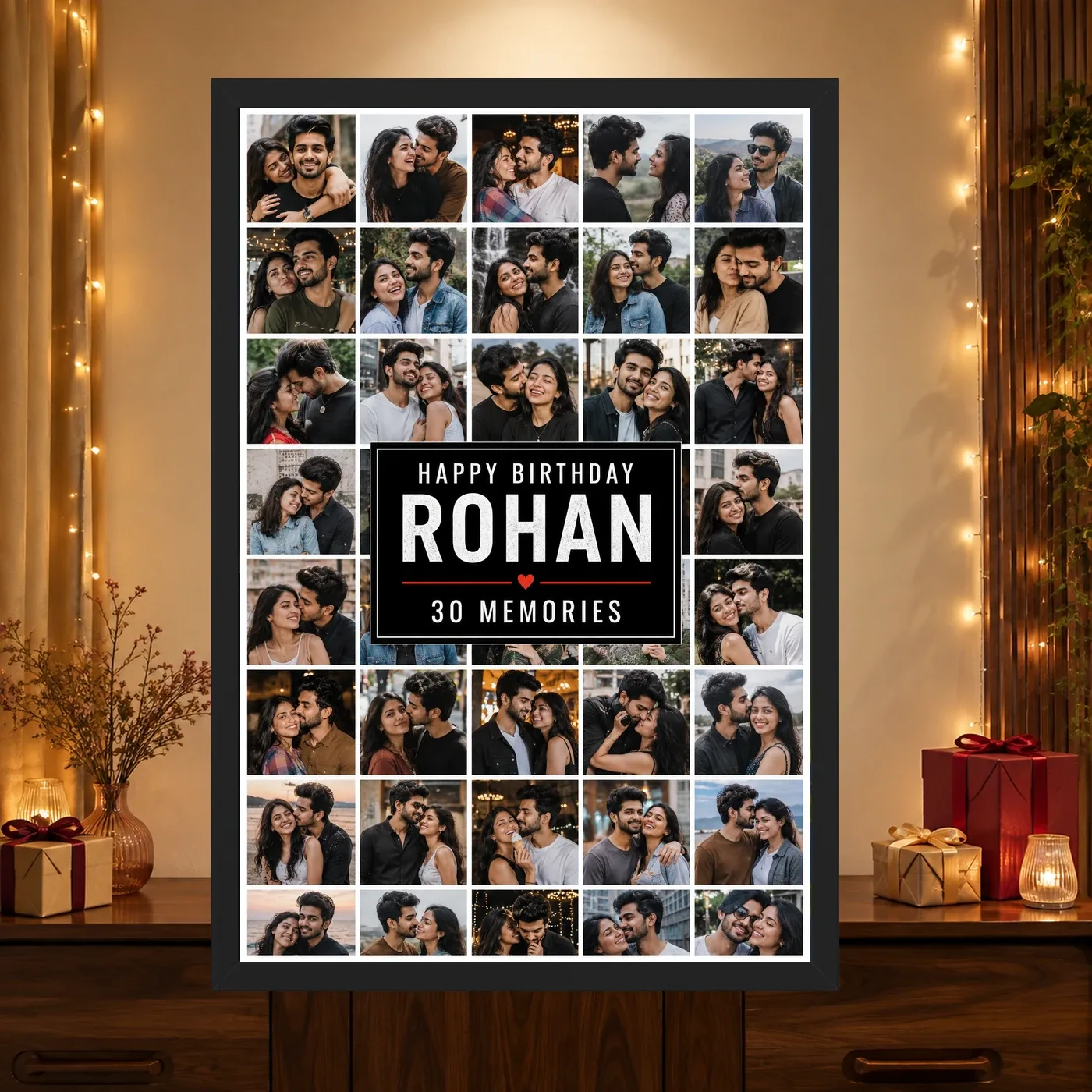 Photo Frame Gift Ideas for Boyfriend Birthday Unique Design, view 4