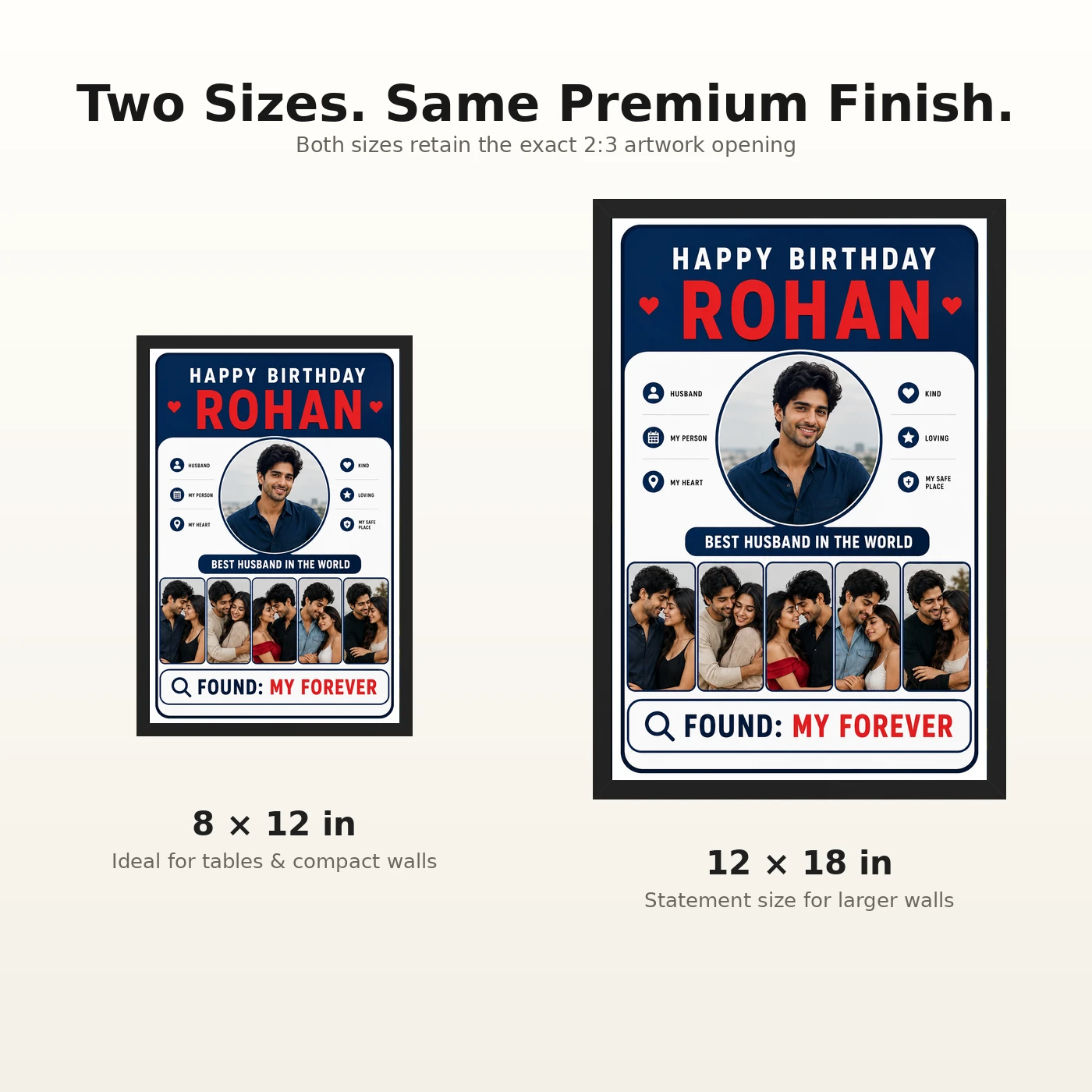 Photo Frame Gift Ideas for Husband Birthday Unique Design, view 8