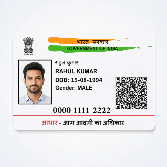 Plastic Aadhaar Card Print Online