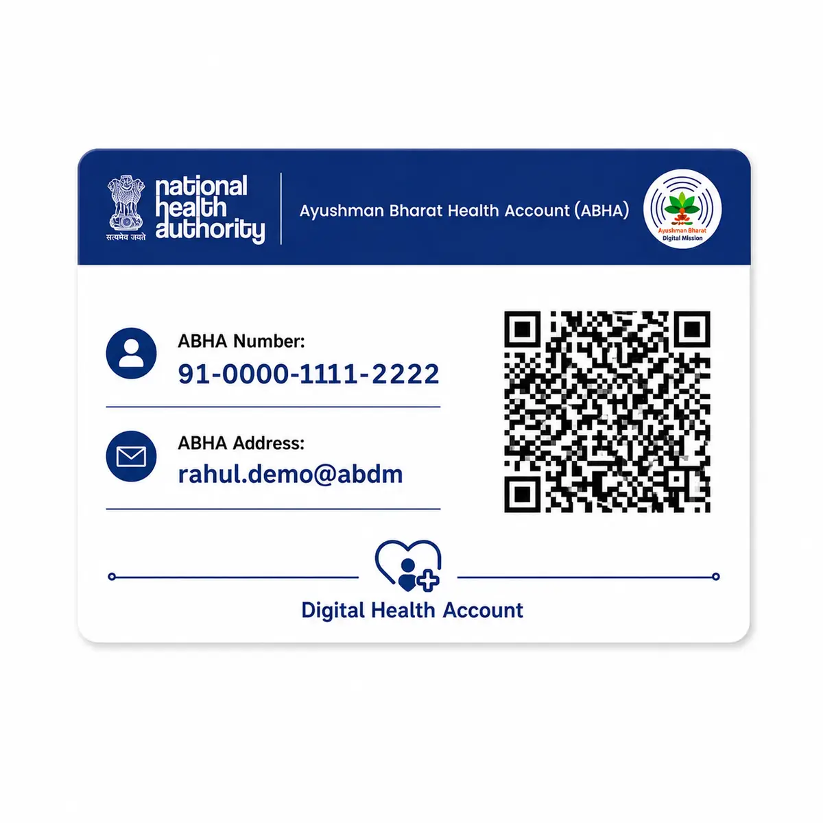 PVC ABHA Card Print Online, view 2
