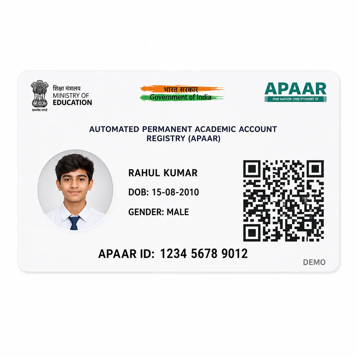 PVC APAAR ID Card Print Online