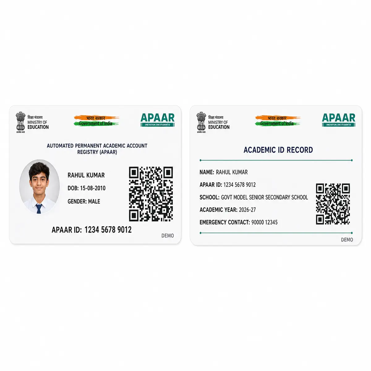 PVC APAAR ID Card Print Online, view 3