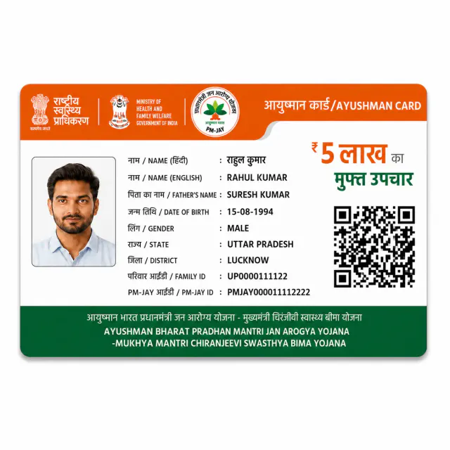 PVC Ayushman Card Print Online