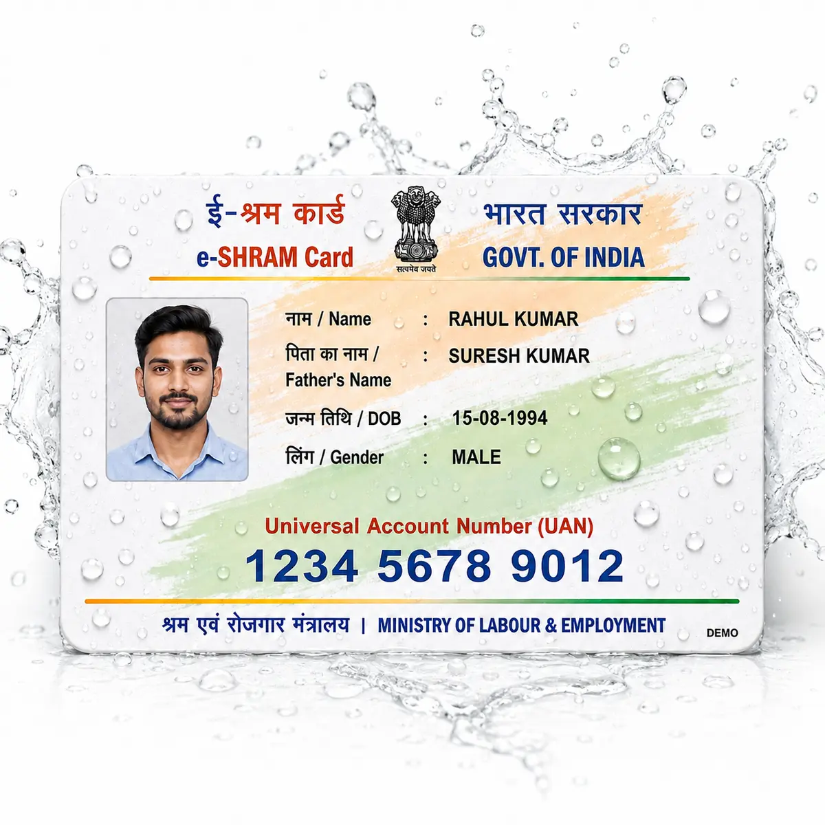 PVC e-Shram Card Print Online, view 4