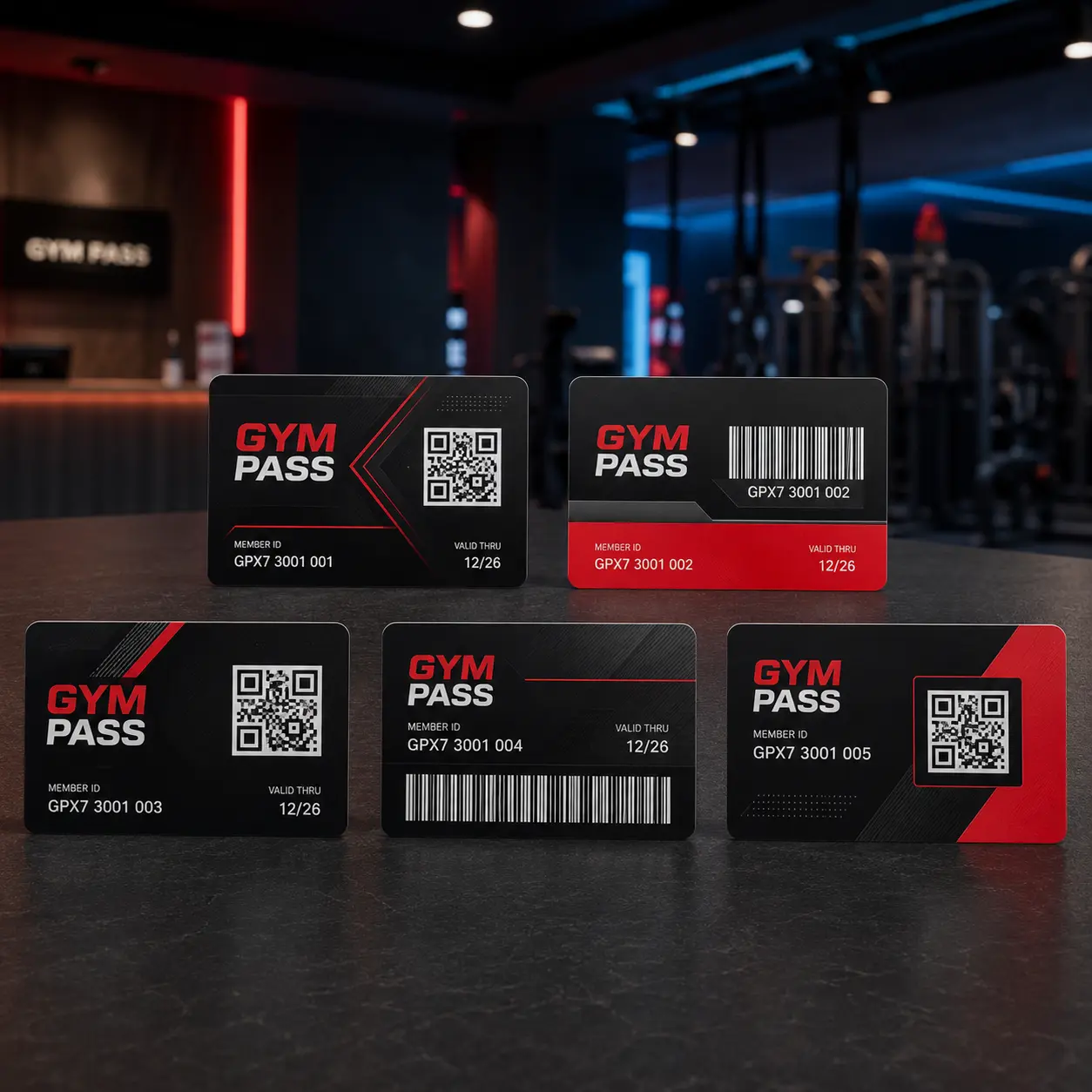 Gym Membership Card Printing, view 2
