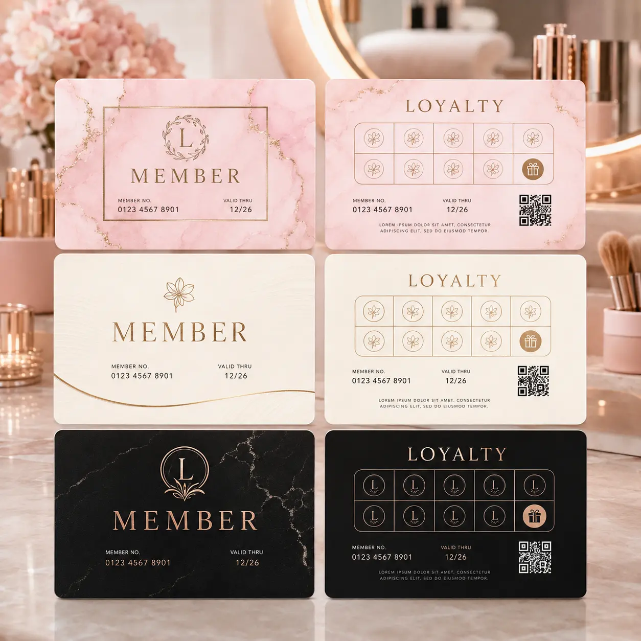 Salon Loyalty Card Printing, view 2