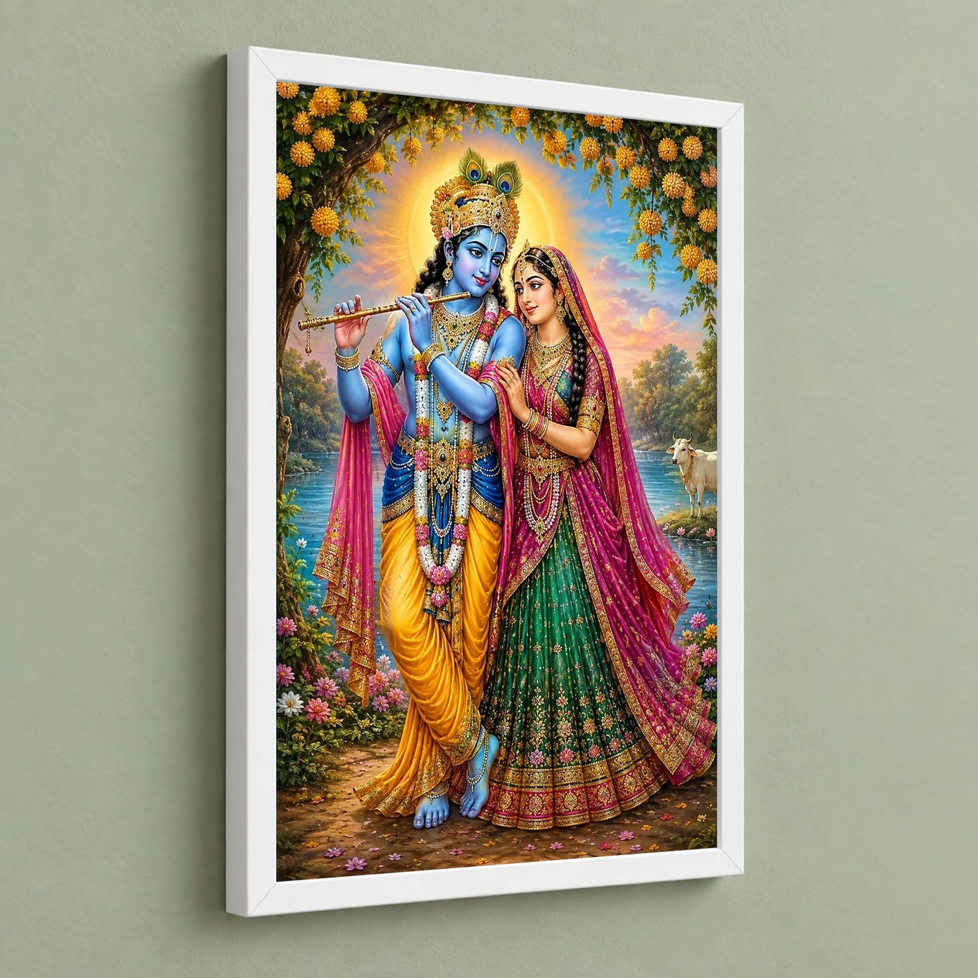 Radha Krishna — Vrindavan Divine Love Frame, view 5