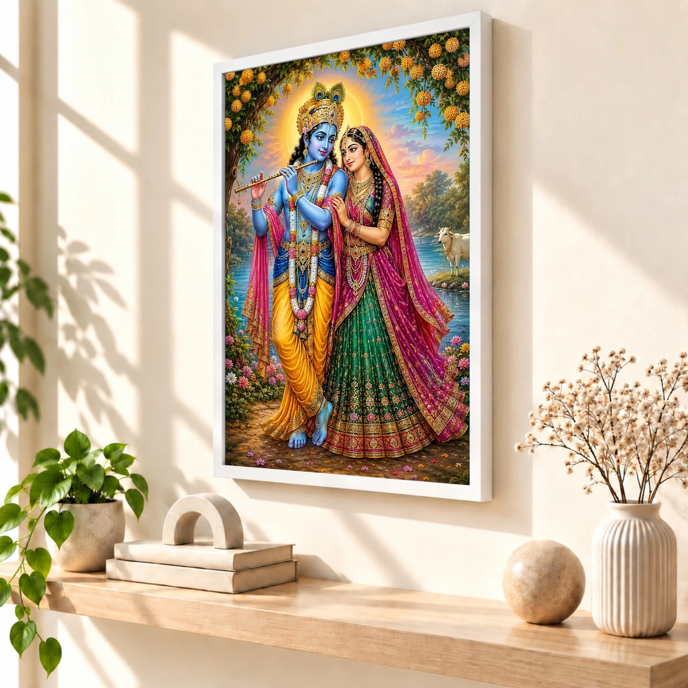 Radha Krishna — Vrindavan Divine Love Frame, view 7