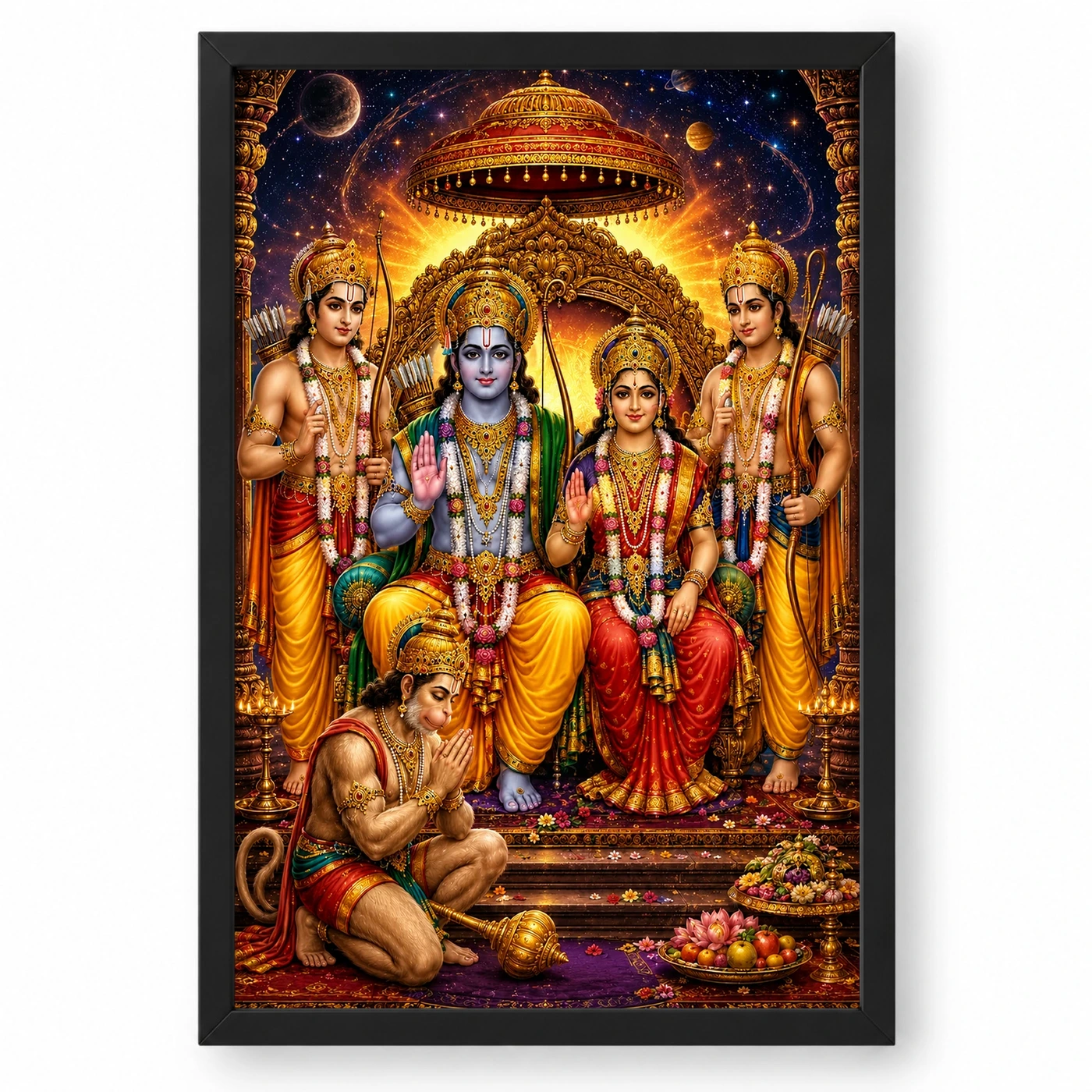 Ram Darbar Cosmic Celestial Aura Photo Frame