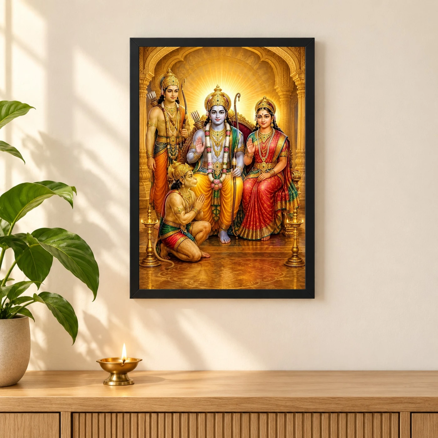 Ram Darbar — Divine Family Blessings Frame, view 3