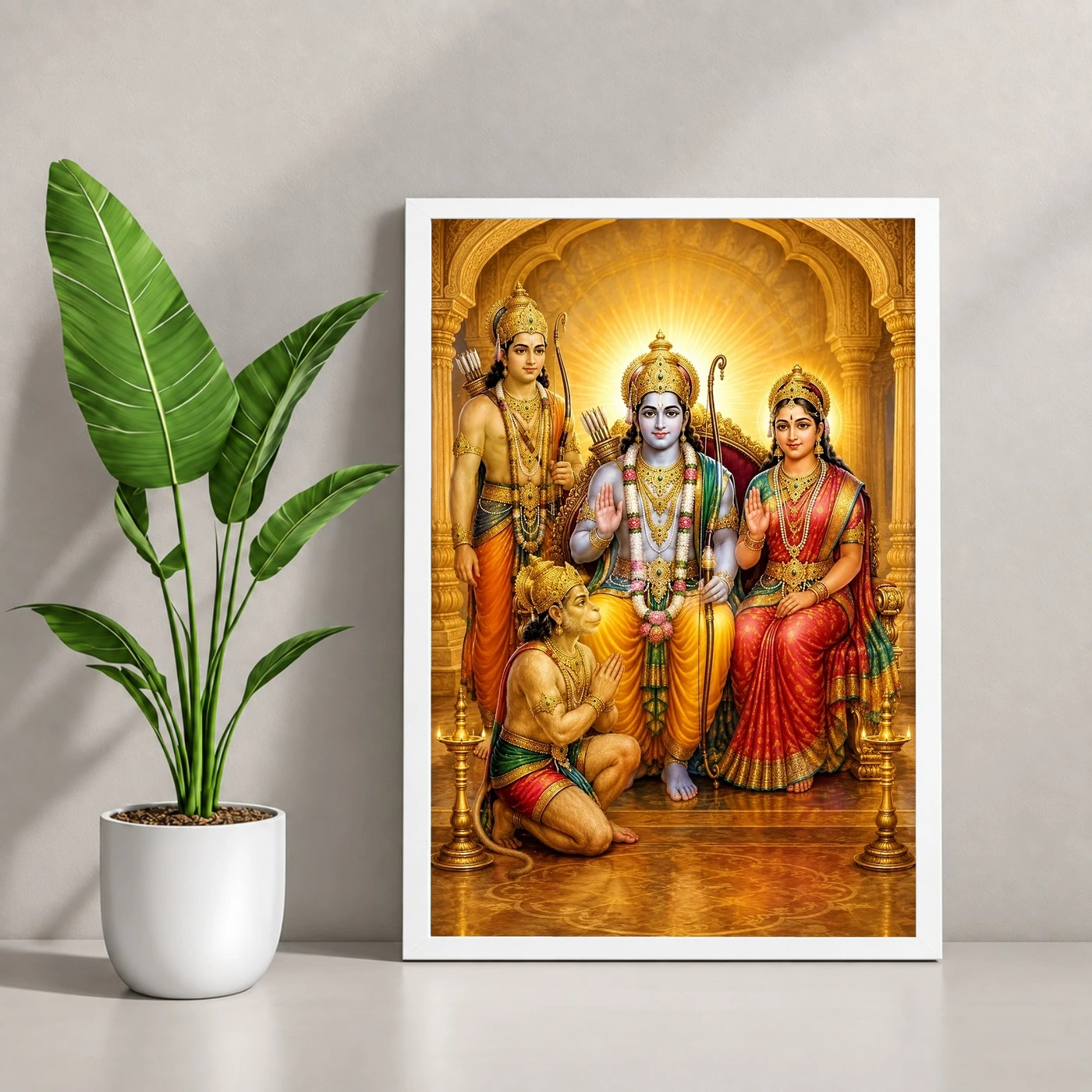 Ram Darbar — Divine Family Blessings Frame, view 4