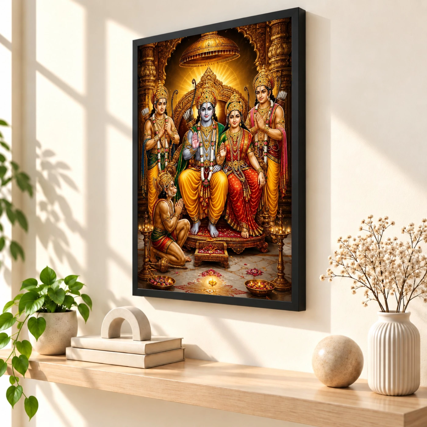 Ram Darbar Heritage Temple Architecture Backdrop Photo Frame, view 2
