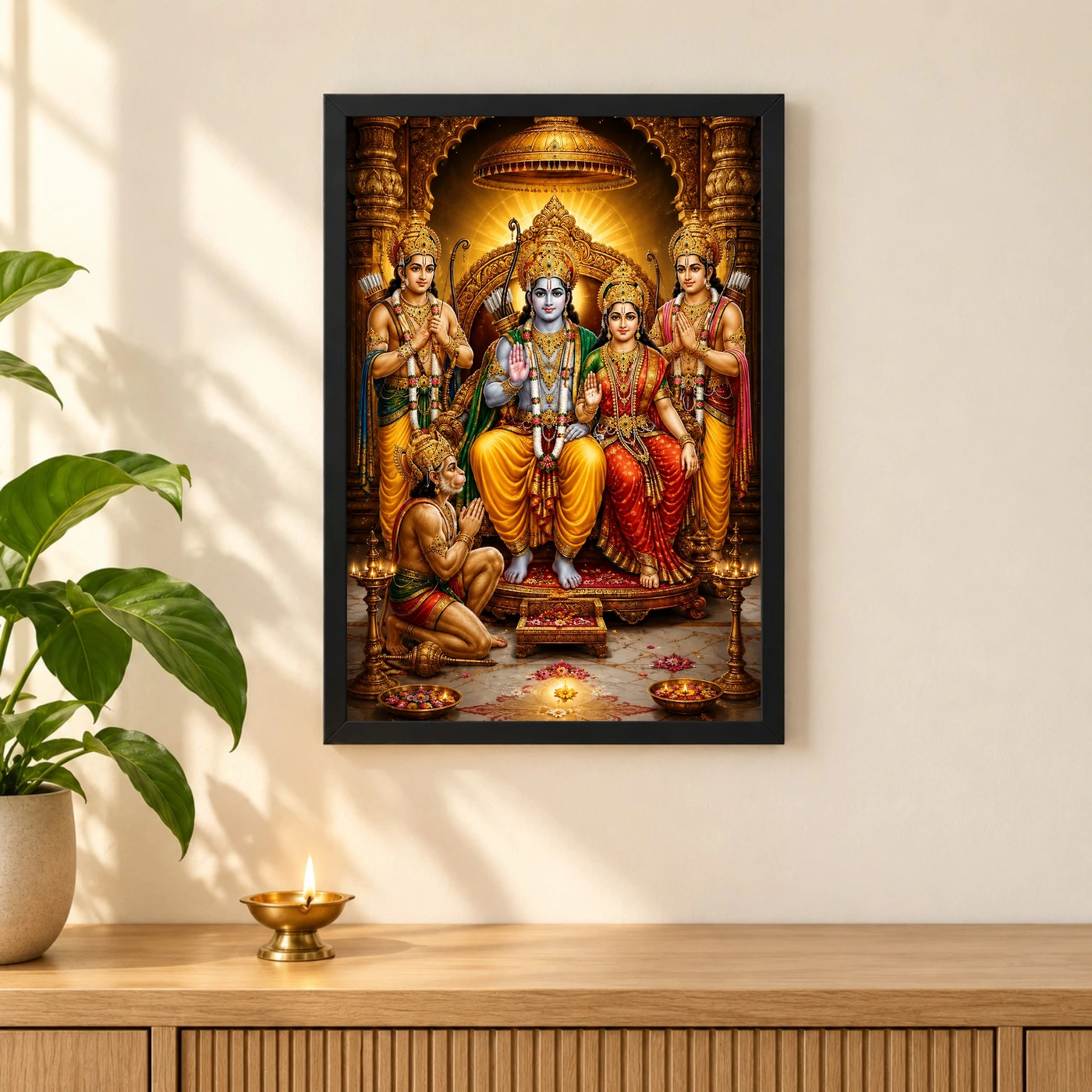 Ram Darbar Heritage Temple Architecture Backdrop Photo Frame, view 3
