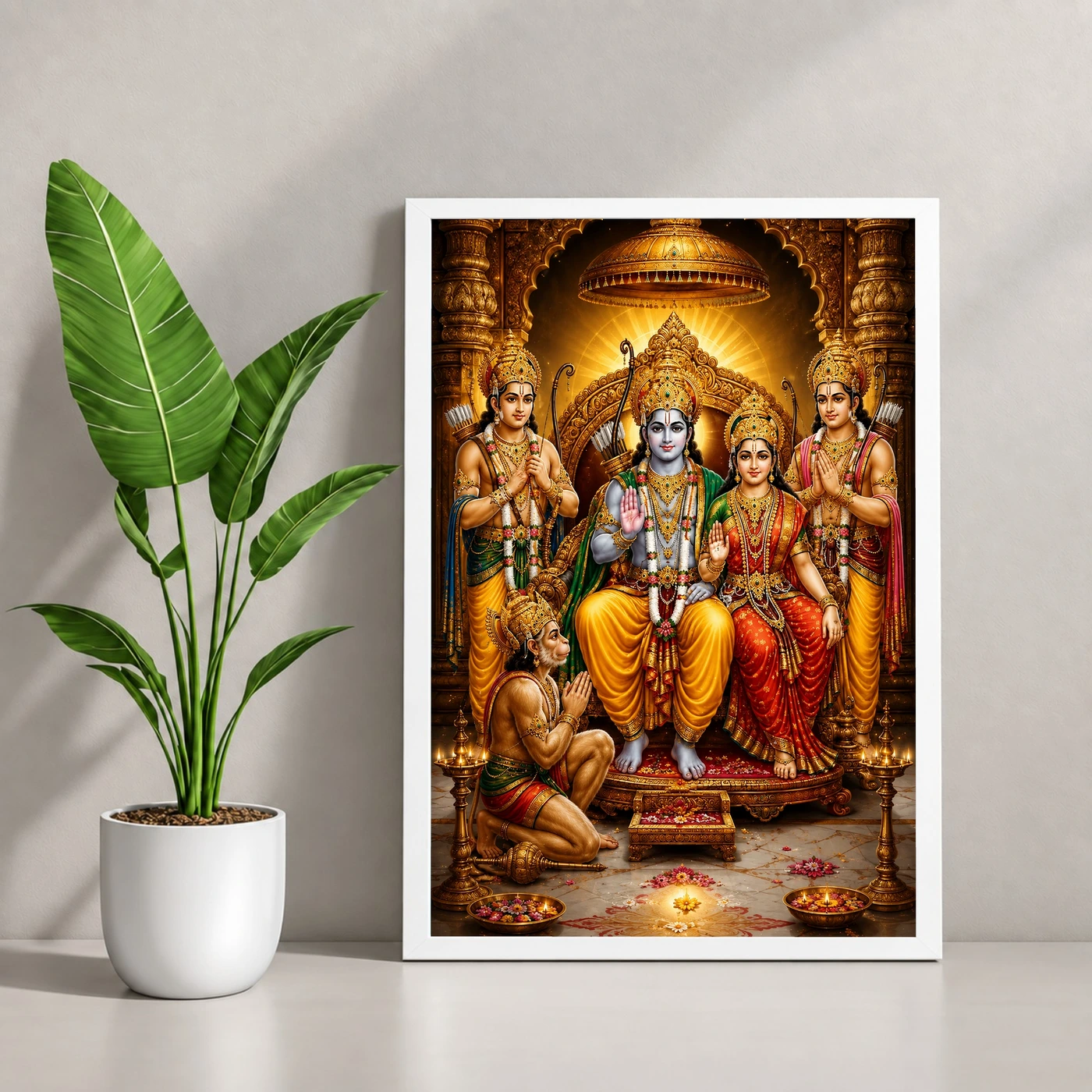 Ram Darbar Heritage Temple Architecture Backdrop Photo Frame, view 4