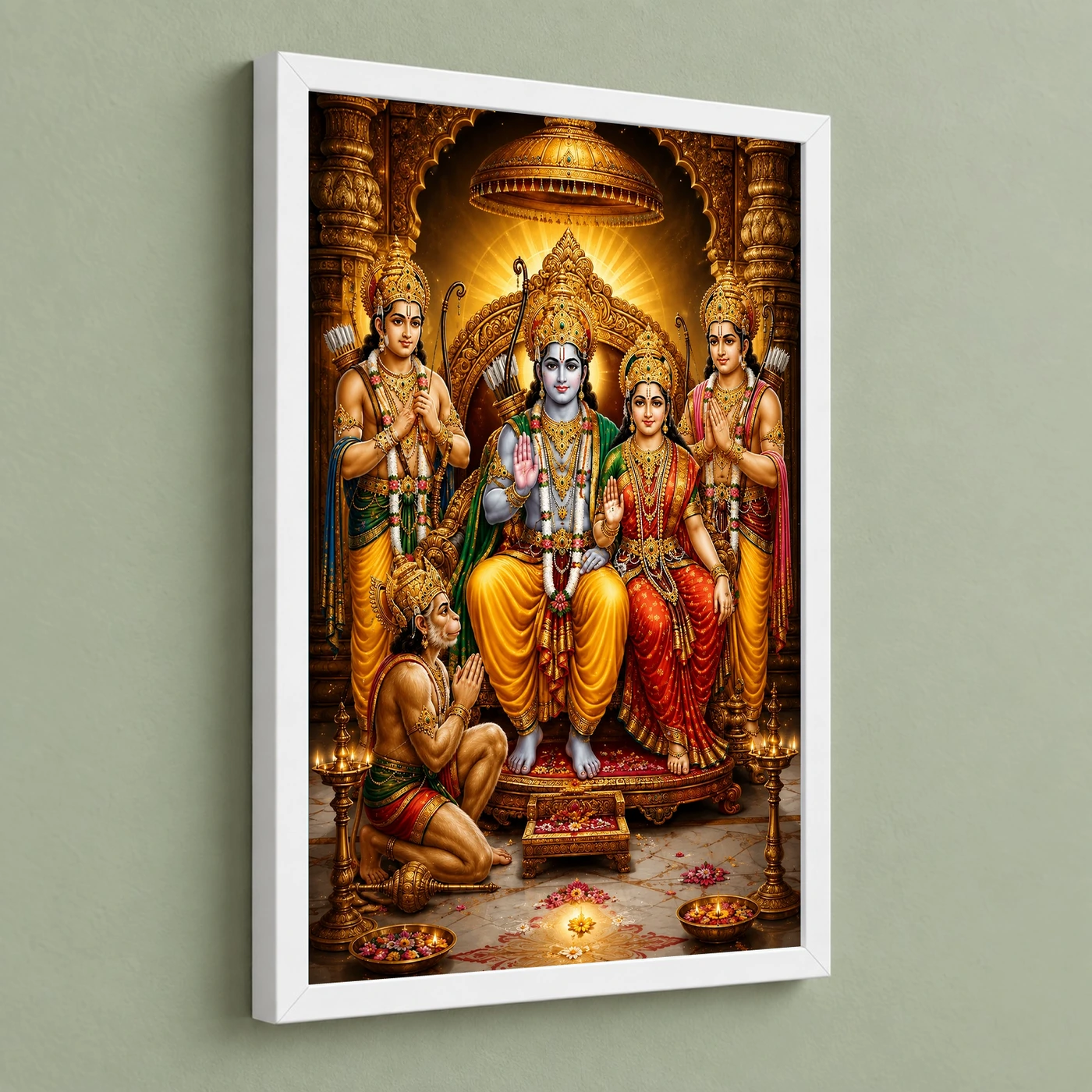 Ram Darbar Heritage Temple Architecture Backdrop Photo Frame, view 5
