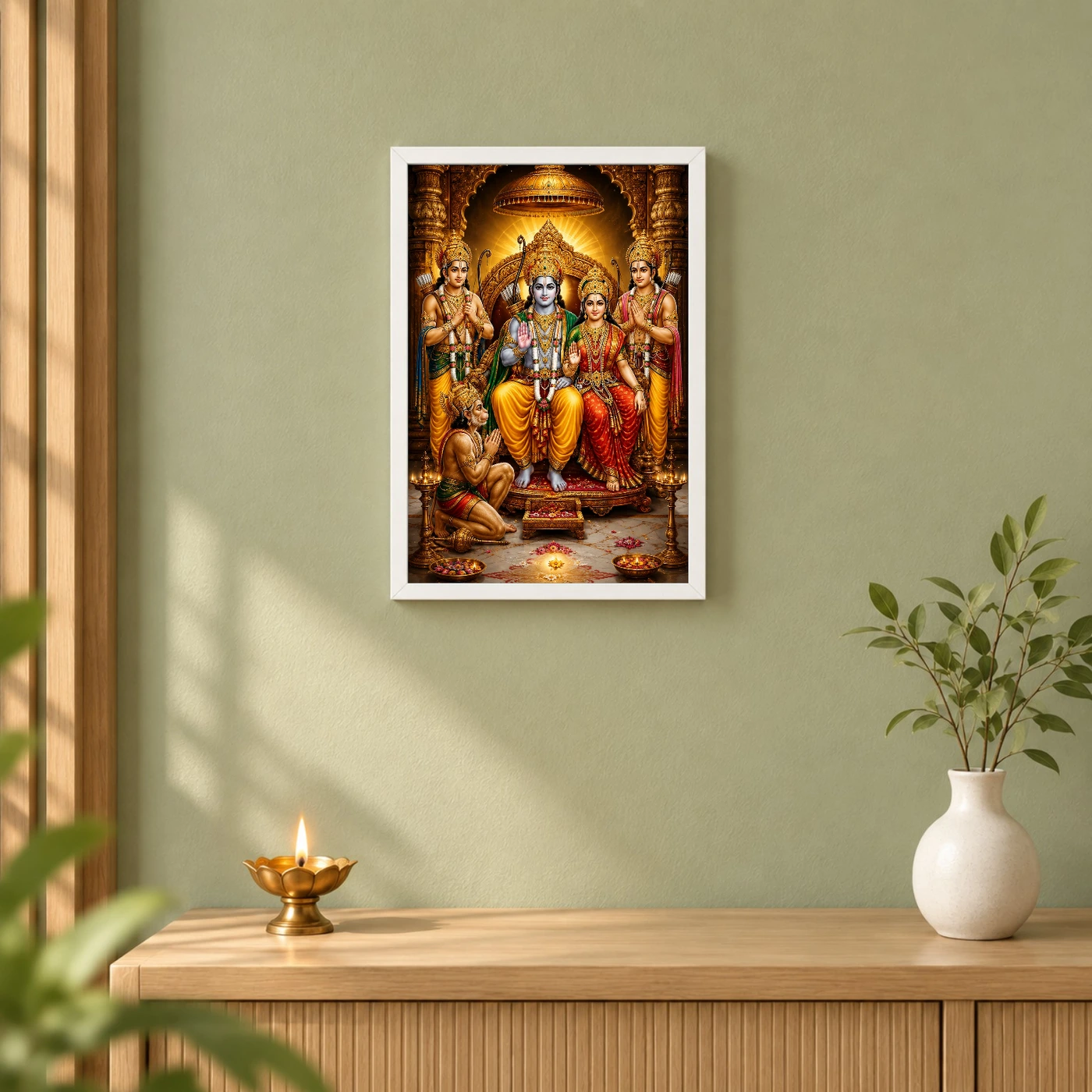 Ram Darbar Heritage Temple Architecture Backdrop Photo Frame, view 6
