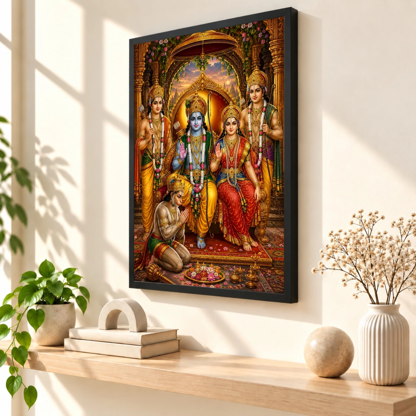 Ram Darbar Royal Jewel-Toned Portrait Photo Frame, view 2