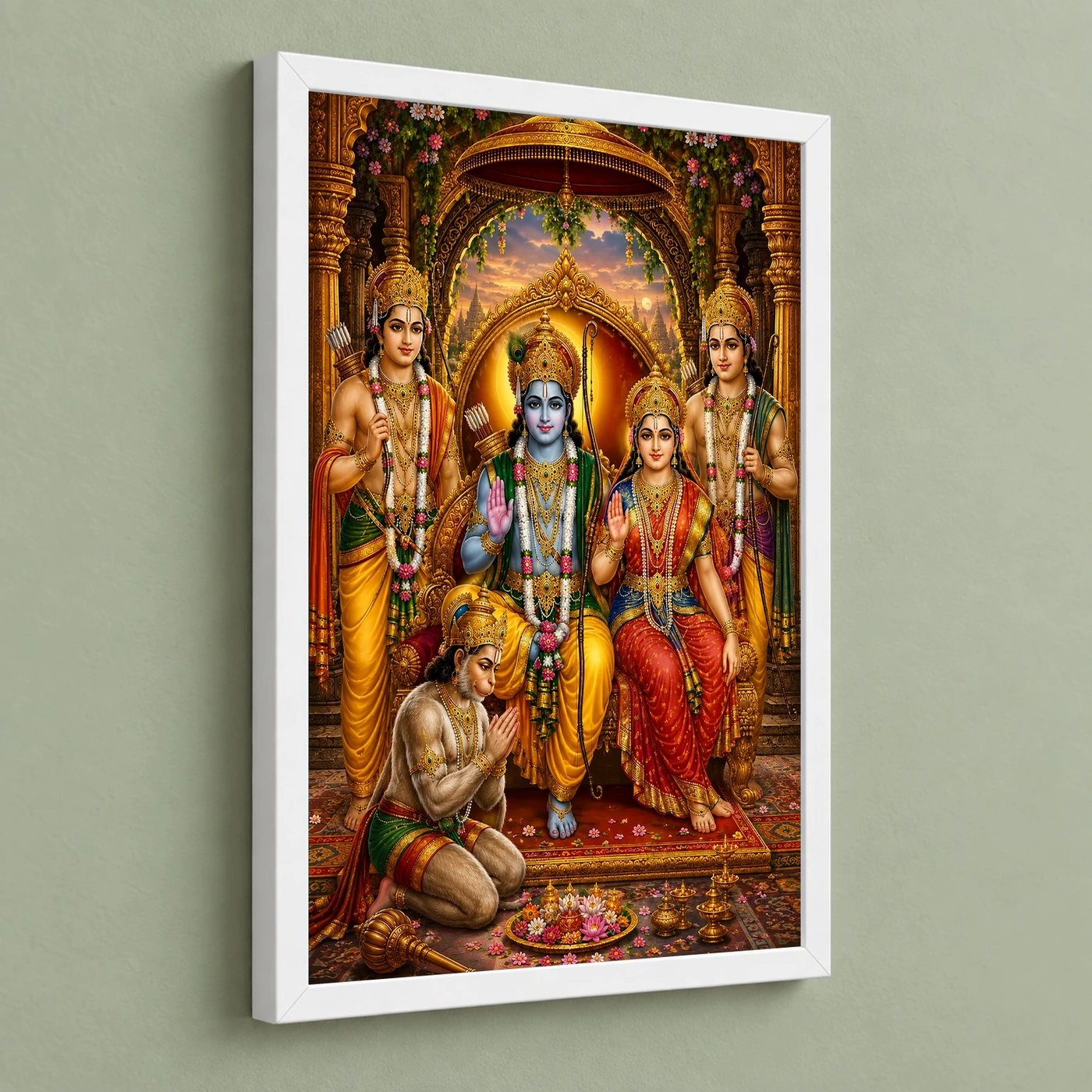 Ram Darbar Royal Jewel-Toned Portrait Photo Frame, view 5