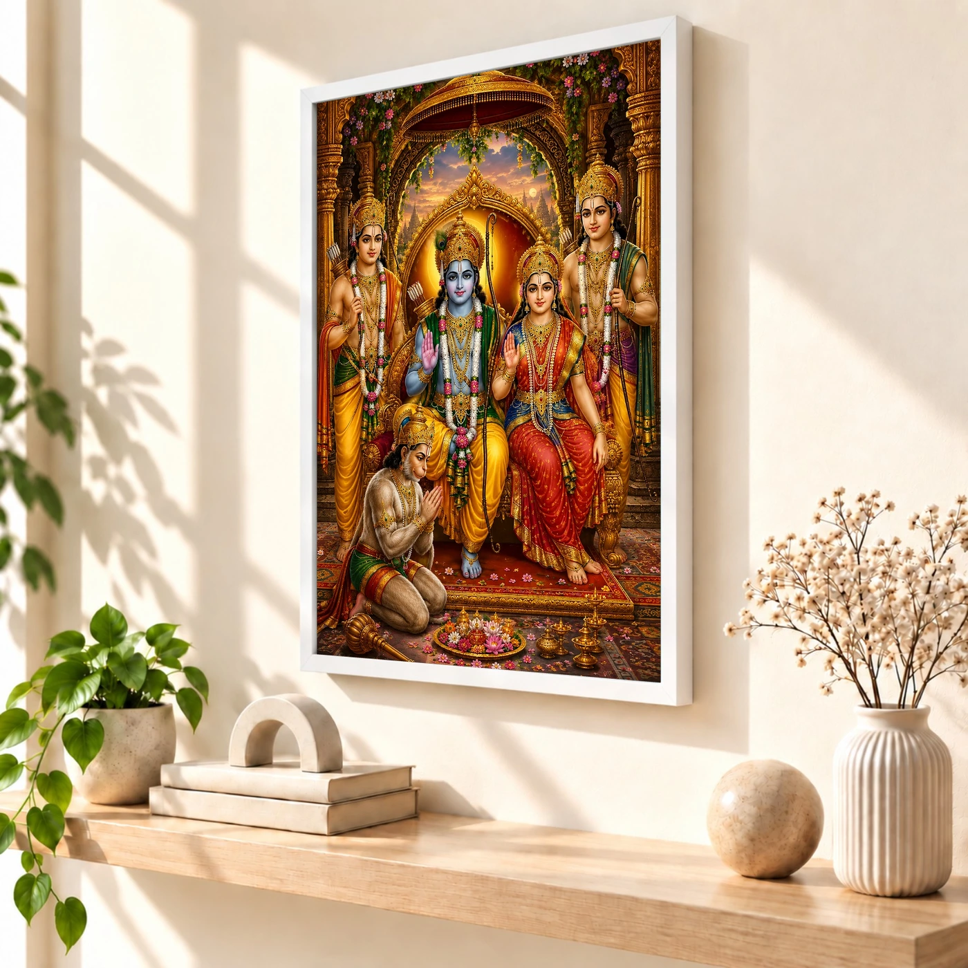 Ram Darbar Royal Jewel-Toned Portrait Photo Frame, view 7
