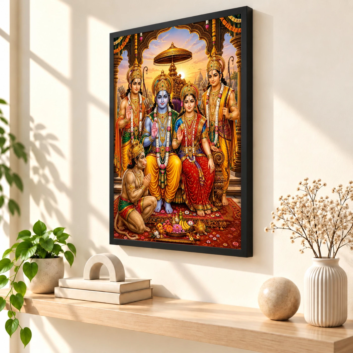 Ram Darbar Serene Sunrise Blessing Photo Frame, view 2
